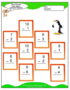 İşlemler yaprak test